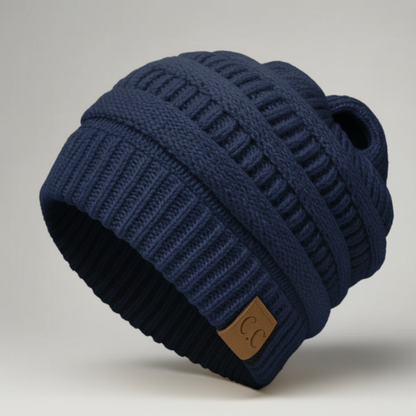 PonyBeanie - Winter PonyTail Knit Beanie