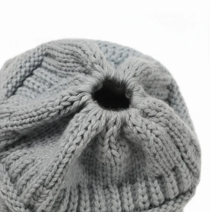 PonyBeanie - Winter PonyTail Knit Beanie